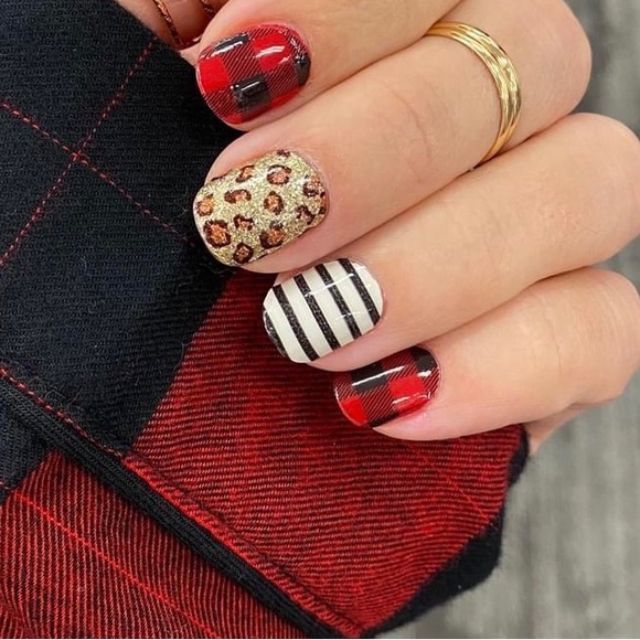 Color Street Red Buffalo Plaid and Leopard 🐆 Bundle - Picture 2 of 12